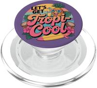 Lets Get Tropi Cool Ananas Occhiali da sole Beach Summer PopSockets PopGrip per MagSafe