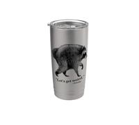Let's Get Weird Jimothy The Raccoon Bicchiere termico in acciaio inox doppia parete