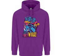 Lets Get Wild Rhino Gorilla Elefante Ippopotamo Bambini Felpa con Cappuccio