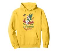 Let's Get Wurst Together Divertente Salsiccia Fata Oktoberfest Felpa con Cappuccio