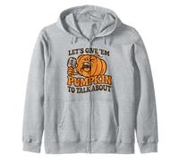 Let's Give Em Pumpkin per Parlare di Divertente Halloween dicendo Felpa con Cappuccio