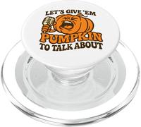 Let's Give Em Pumpkin per parlare di divertente Halloween dicendo PopSockets PopGrip per MagSafe