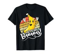 Let's Go Bananas Vintage Banana Meme Divertente Banana Retro Maglietta
