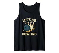 Let's Go Bowling, Divertente Design Sportivo retrò Canotta