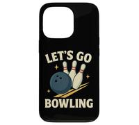 Let's Go Bowling, divertente design sportivo retrò Custodia per iPhone 13 Pro
