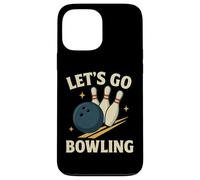 Let's Go Bowling, divertente design sportivo retrò Custodia per iPhone 13 Pro Max