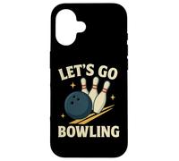 Let's Go Bowling, divertente design sportivo retrò Custodia per iPhone 16