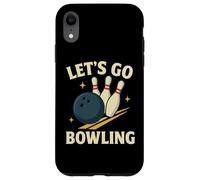 Let's Go Bowling, divertente design sportivo retrò Custodia per iPhone XR