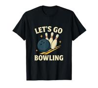Let's Go Bowling, Divertente Design Sportivo retrò Maglietta