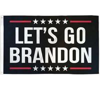 Let'S Go Brandon (Black) Bandiera Di All'Aperto 90X150Cm Non Sbiadisce Facilmente Striscione Divertenti Bandiera Da Giardino Per Dormitorio Giardino Soggiorno