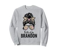 Let's Go Brandon - Panino disordinato Leopardo Conservatore Felpa