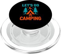 Let's Go Camping Outdoor Adventure Design PopSockets PopGrip per MagSafe