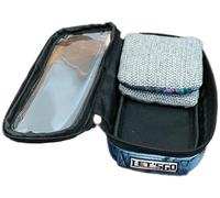 LETS GO CORNHOLE Mini-Pouch Cornhole Bean Bag Storage Carrier, contiene 4 sacchetti, custodia sicura con cerniera (2)