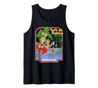 Let's Go Fishing Swamp Retro Vintage Funny Adult Humor Canotta
