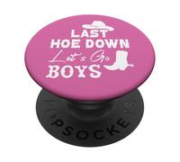 Lets Go Girls Cowboy Women Last Hoe Down Bachelorette Party PopSockets PopGrip Adesivo