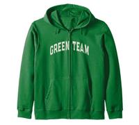 Let's Go Green Team Field Day Kid Summer Camp War Game Game Cheer Felpa con Cappuccio