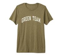 Let's Go Green Team Field Day Kid Summer Camp War Game Game Cheer Maglietta Premium