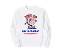 Let's Go Let's Roll Sushi Love (Grafica Divertente) Felpa