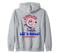 Let's Go Let's Roll Sushi Love (Grafica Divertente) Felpa con Cappuccio