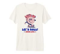 Let's Go Let's Roll Sushi Love (Grafica Divertente) Maglietta Premium