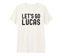 Lets Go Lucas Nome Personalizzato Uomini Ragazzi Compleanno Marito Maglietta Premium