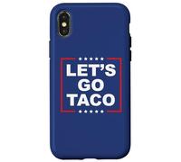 Let's Go Taco - Divertente T. A. C. O. Design Satira ironica Custodia per iPhone X/XS