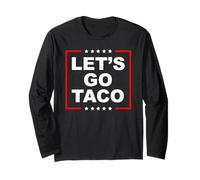 Let's Go Taco - Testo di design con scritta "Let's Go Taco" Maglia a Manica