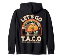 Let's Go TACO Trump Always Chickens Out Maglietta divertente Felpa con Cappuccio