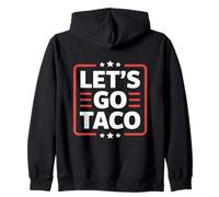 Let's Go Taco US Flag For Men and Women Felpa con Cappuccio