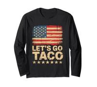 Let's Go Taco US Flag For Men and Women Maglia a Manica