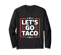 Let's Go Taco US Flag For Men and Women Maglia a Manica