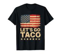 Let's Go Taco US Flag For Men and Women Maglietta
