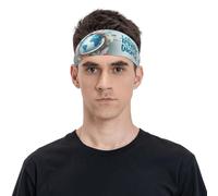 Let's go Travel Around The World Fasce per uomini e donne, fascia per capelli fasce per il sudore per corsa, calcio, palestra accessori
