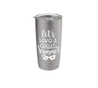 Let's Have A Great Summer Beach Vacation Occhiali da sole Bicchiere termico in acciaio inox doppia parete
