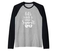 Let's Have A Great Summer Beach Vacation Occhiali da Sole Maglia con Maniche Raglan