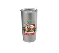 Let's Have An Old Fashioned Christmas Cocktail Divertente Bicchiere termico in acciaio inox doppia parete