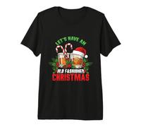 Let's Have An Old Fashioned Christmas Cocktail Divertente Maglietta Premium