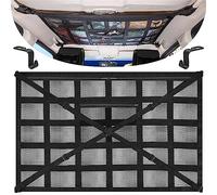 Lets Joy Rete da Auto Soffitto, 90 cm x 65 cm Universale Rete Portaoggetti da Soffitto, Grande Capacità Auto da Soffitto Con 2 Ganci, Forte Capacità Portante, Soffitto Auto per SUV, Furgone, Jeep (A)
