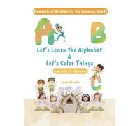Let's Learn the Alphabet & Let's Color Things: English Workbooks for Kids