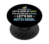 Let's Look At Data - Data Science Statistics Data Analyst PopSockets PopGrip Adesivo