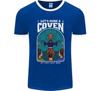 Lets Make A Coven Halloween Satanico Horror Uomo Ringer Fotl
