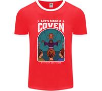 Lets Make A Coven Halloween Satanico Horror Uomo Ringer Fotl