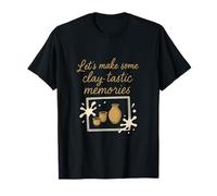Let's Make Clay-Tastic Memories Gold Frame Art Maglietta