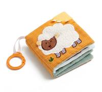 let's make Libro in tessuto sensoriale per bambini, giocattolo a partire da 0 3 6 12 mesi, libro interattivo con sonaglio a specchio, giocattolo per passeggino, regalo per ragazzi e ragazze (libro in