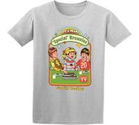 Let's Make Special Brownies Men T-Shirt Graphic Short-Sleeve Top Tees Grey XL