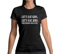 Let's Mangiare Bambini - Donna T-Shirt - Grammatica - Inglese - Divertente -