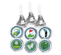 Let's Par-Tee, adesivi rotondi a tema golf, per feste di compleanno, amanti del golf, etichette per feste di pensionamento, adatte per caramelle al cioccolato, 150 etichette