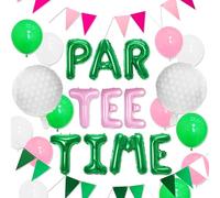 Let's Partee Time Golf Party Decorazioni Palloncini da golf Banner Sport a tema Party Forniture Palloncini rosa per donne Compleanno Baby Shower Bridal Shower Pensionamento