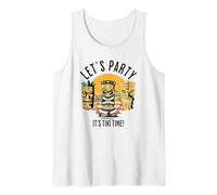 Let's Party Tiki Statue Cartoni Animati per Chi AMA Tiki Canotta