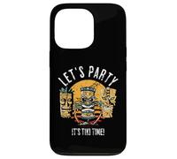 Let's Party Tiki Statue Cartoni animati per chi ama Tiki Custodia per iPhone 13 Pro